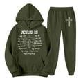 thumbnail image 4 of CONZONE Mens Sweatsuit 2 Peice Set Casual Track Suit for Men Letter Graphic Y2K Long Sleeve Hoodies Sweatpants Cozy Fall Winter Athletic Jogging Outfits, 4 of 4