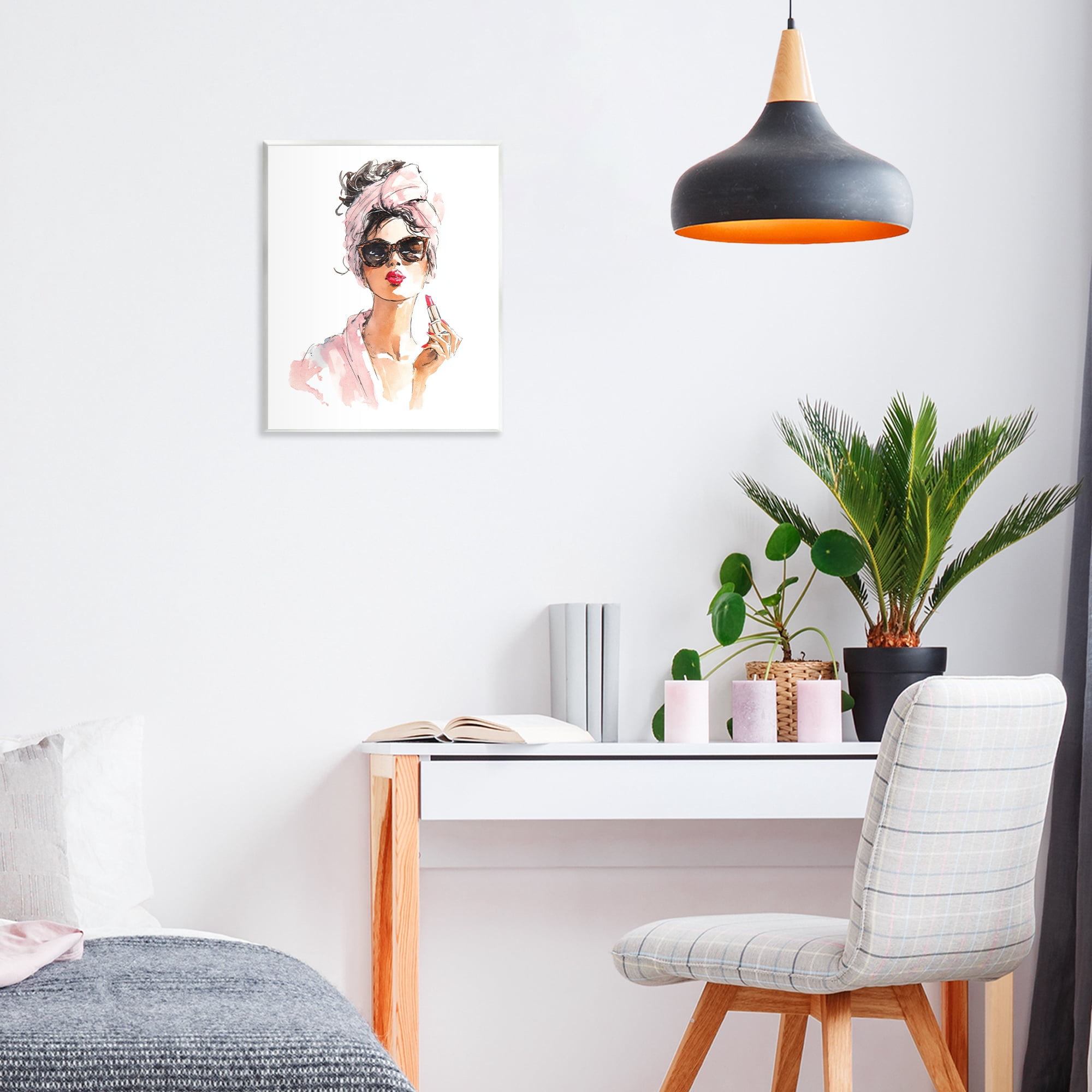 Stupell Industries Velour Secrets Lipstick Wall Plaque Art, design by Svetlana Aleynikova