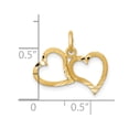 thumbnail image 3 of Finest Gold 10K Yellow Gold Heart Charm, 3 of 3