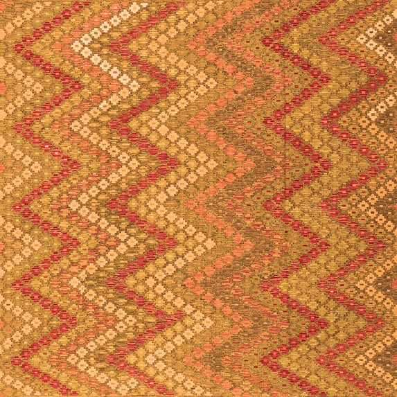 Ahgly Company Indoor Square Southwestern Orange Country Area Rugs, 5' Square
