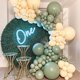 thumbnail image 3 of RV 60 globos negros, globos de Año Nuevo, decoración de globos para boda, decoración de fiesta de fondo del día de San Valentín Rojo Verde, 3 of 5