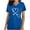 Dark Blue, variant on fartey Nurse Shirt Women Stethoscope Heart Graphic T Shirts Nurse Gift Tees Tunic V Neck Short Sleeve Floral Tee Tops