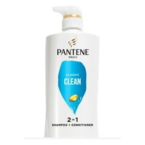 Pantene Pro-V Classic Clean 2in1 Shampoo and Conditioner, All Hair Types, 17.9 fl oz