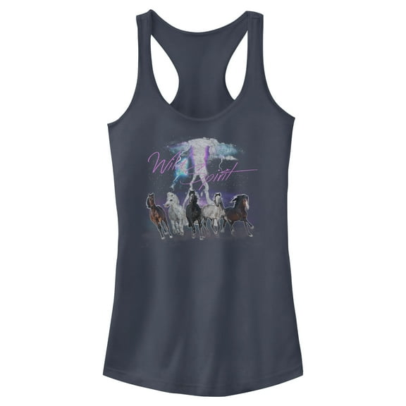 Junior's Lost Gods Wild Spirit Racerback Tank Top Indigo Medium