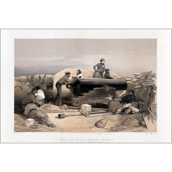 24"x36" Gallery Poster, 68 pounder Lancaster gun 1854