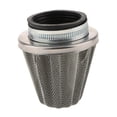 thumbnail image 2 of Limpiador de filtro de aire de acero inoxidable, cuello recto para motocicleta y Scooter, 2x42mm 2 piezas, 2 of 7