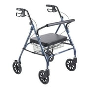 Drive Medical 10215BL-1 Go-Lite Rollator Oversize, Blue