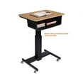 thumbnail image 2 of Lorell, Sit-to-Stand School Desk Large Book Box, 1 Each, Black, 2 of 3