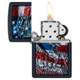 thumbnail image 4 of Zippo Eagle Flag Design Navy Matte Pocket Lighter, 4 of 7