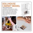 thumbnail image 4 of OUNONA miniature book display cabinet White Glass Indoor Display 1Set, 4 of 7