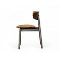 thumbnail image 3 of Set of Two Beige Faux Leather Modern Dining Chairs, 3 of 3