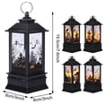 thumbnail image 3 of LELINTA Halloween Candles Lanterns Battery Operated, Outdoor Hanging LED Lantern, Halloween Table Decor LED Candles Pumpkin Candle for Home Decorations 8x19 inch (Pumpkin, Castle), 3 of 8
