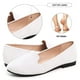 thumbnail image 4 of Zapatillas planas SAILING LU Ballet Flats para mujer, blancas, talla 7, 4 of 7