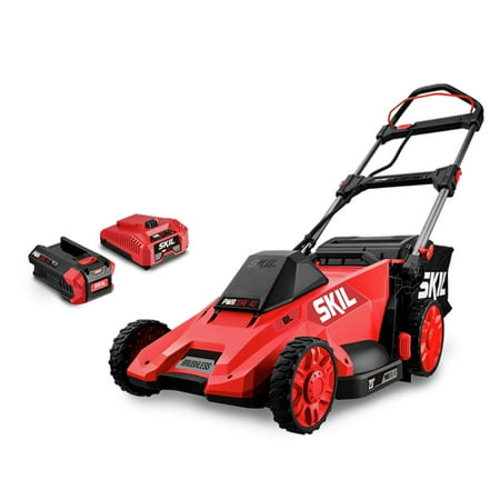 UPC: 0039725000583 | SKIL PM4910-10 PWR CORE 40 Brushless 40V Push Mower Kit w/5.0Ah Battery & Charger