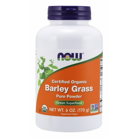 NOW Foods - Organic Barley Grass Pure Powder - 6 oz.
