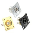 thumbnail image 4 of Black Universal Electric Guitar Output Jack Plate Socket Rectangle Tele Ibanez, 4 of 10