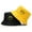 Black&Yellow Smile, variant on Double-sided Bucket Hat Fisherman's Cap Men Women Embroidery Pattern Cotton
