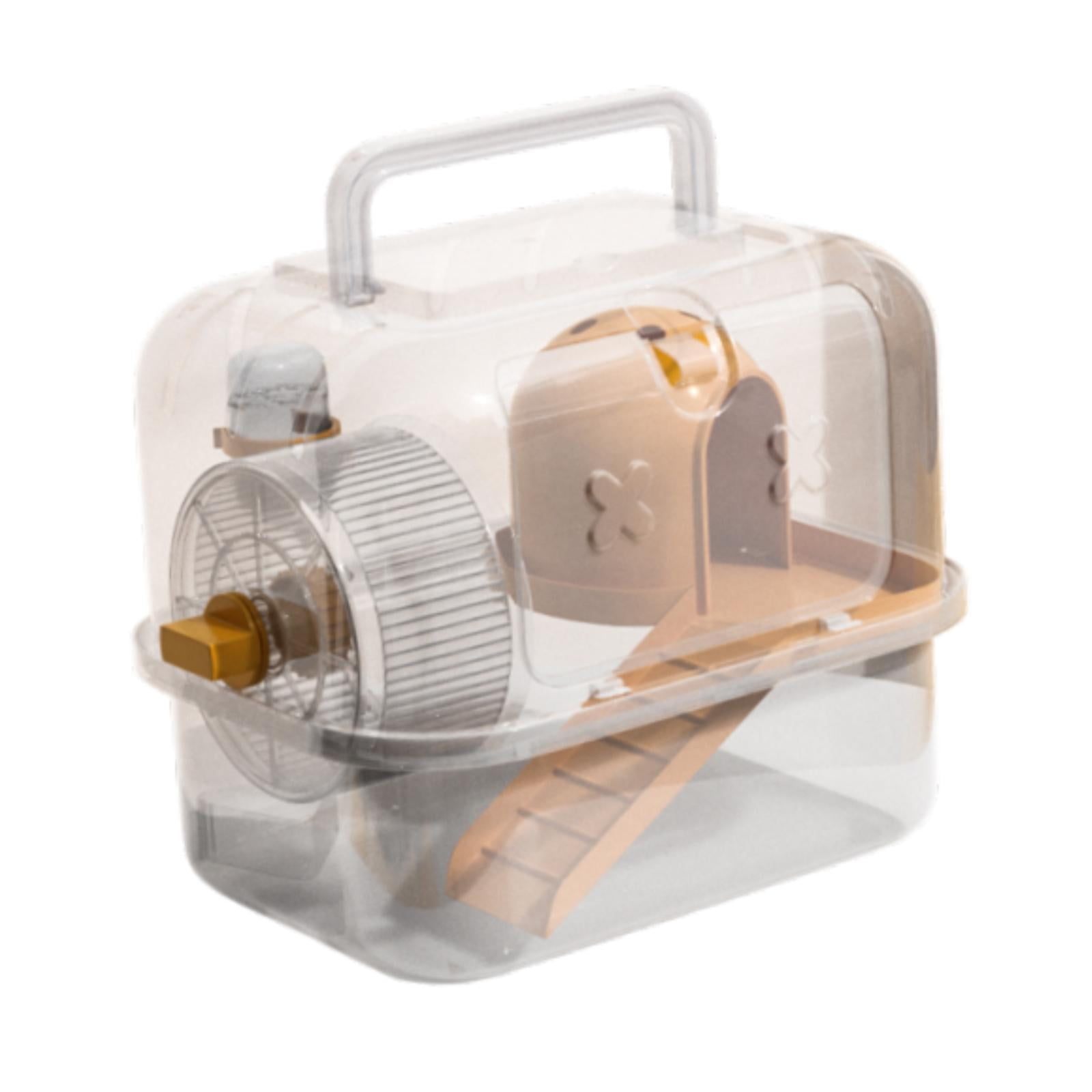 Bothyi Guinea Pig Travel Hamster Carrier Cage for Gerbil Sugar Glider Dwarf Hamster A orange