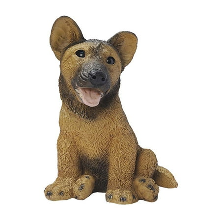 German Shepherd Puppy Dog Statue