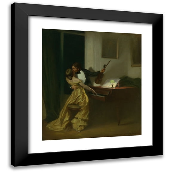 René François Xavier Prinet 12x14 Black Modern Framed Museum Art Print Titled - Kreutzer Sonata