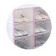 thumbnail image 2 of Toystoory Feiqiong Cool Shoes Storage Box 2019 Cajón transparente Organizador de almacenamiento apilable Cajas de zapatos de plástico de alta Almacenamiento y organización del hogar los hombres rosa, 2 of 6
