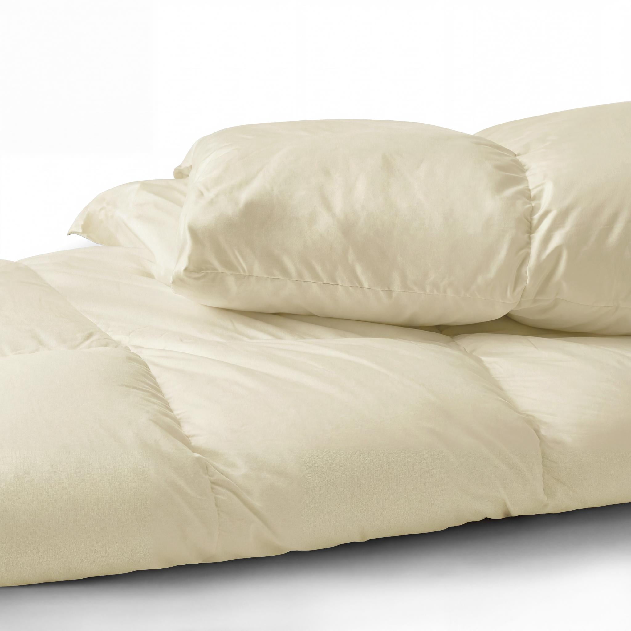 Superior Solid Comforter Down Alternative Bedding, Twin/Twin XL, Ivory