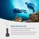 thumbnail image 3 of Eigraketly Llavero Mini aletas de buceo diseño personalizado mar tema Kayak colgantes regalo llavero titular etiqueta monedero Deportes acuáticos Negro Eigraketly OD026766-02, 3 of 6