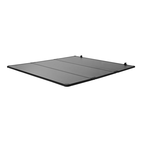 KFFKFF Hard Tri-Fold Truck Bed Tonneau Cover, Compatible with 2015-2025 Ford F150 6.5 ft (78.9 in) Standard Bed, Durable Waterproof Fiberglass Folding Cover with Aluminum Support Bar