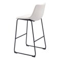 thumbnail image 6 of ZUO Smart Bar Chair (Set of 2) Distressed White, 6 of 11