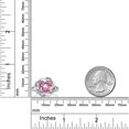 thumbnail image 3 of Gem Stone King 925 Sterling Silver Pink Moissanite Ring for Women (1.75 Cttw, Oval 6X4MM, Gemstone Birthstone, Available in Size 5, 6, 7, 8, 9), 3 of 4
