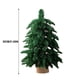 thumbnail image 2 of XWSHYW Decoraciones Navideñas Árbol de Navidad Verde 55 Cm de Largo, Pino Simuladas En Nobel Pe, Mini Árbol En Navidad Flocado, Decoración En Árbol de Nieve, 2 of 6