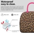 thumbnail image 3 of Insulated Lunch Bag for Women, Floral Print Oxford Fabric Lunch Box, Leakproof Thermal Cooler Tote for Work, School & Picnic, Leopard Animal Print, 3 of 5