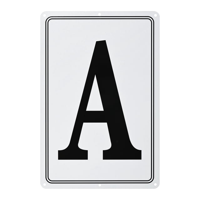 Uxcell Señal de Letra de Aluminio A, Números de Casa de 11.8 Pulgadas y Letras de Metal