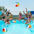 thumbnail image 2 of 16p Pelota De Playa Inflable De Colores Fiesta Piscina 30cm Xtellar multicolor, 2 of 3
