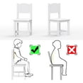 thumbnail image 6 of Toddler Wooden Chair Pair, Kids Furniture for Eating, Reading, Playing 2 Pack (White), 6 of 9