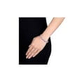 thumbnail image 2 of 28.50 Carat (Ctw) Amethyst, Rose De France, Lab Created White Sapphire Bracelet in Sterling Silver, 2 of 4