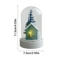 thumbnail image 3 of Luoshdecor Christmas Snow Globes Light,Clear Snow Globe Tabletop Decor for Winter Home Wonderland Party Supplies 4.3 in, 3 of 5