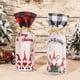thumbnail image 2 of Cubierta de botella de vino roja y negra, bolsa interior de decoración navideña, cubierta de botella de Papá Noel, superventas, 2 of 3
