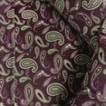thumbnail image 4 of Superior Deep Pocket Paisley Cotton Flannel Sheet Set, Twin XL, Purple, 4 of 6