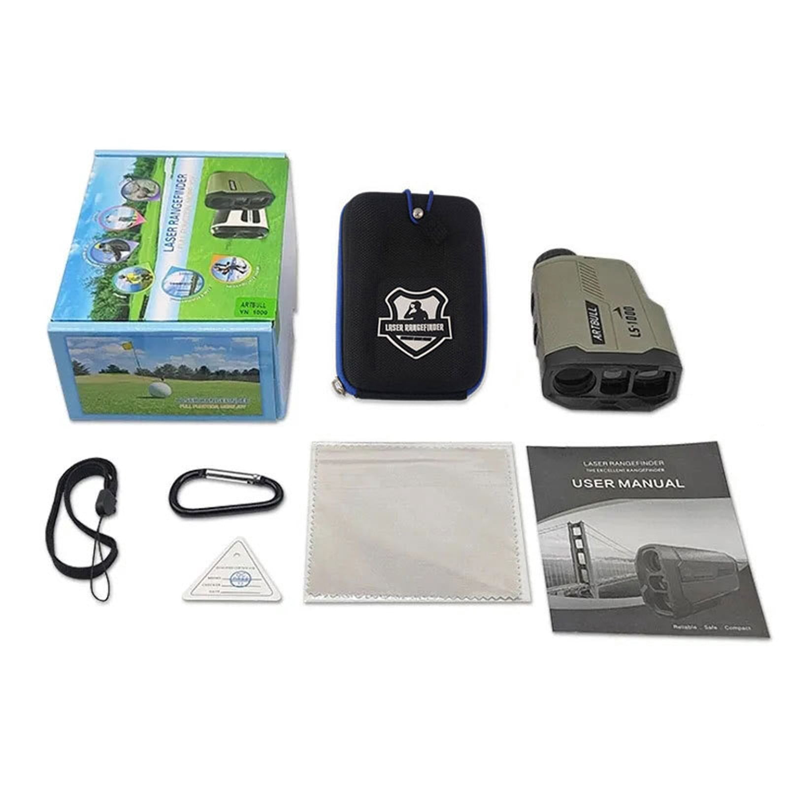 YAAQII for Golf Rangefinder with Flag-Lock Slope 6X Magnification 1000YD Range Finder Distance Meter Monocular for Golf Training Hunting Hiking Outdoor Sports