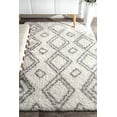 thumbnail image 5 of nuLOOM Iola Soft & Plush Shag Area Rug, 5' 3", White, 5 of 7