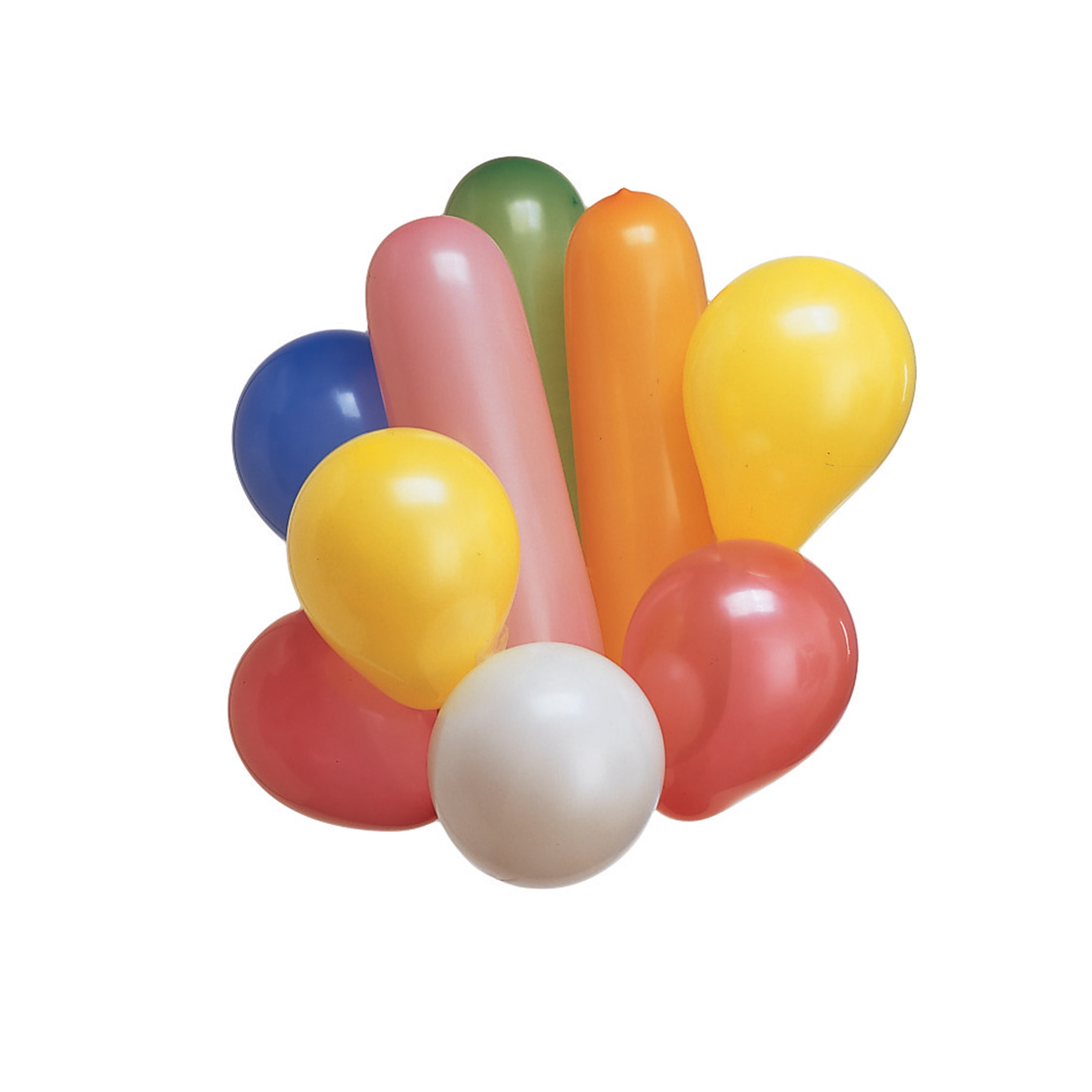 Assorted Colours Pack of 20 Party Balloons 