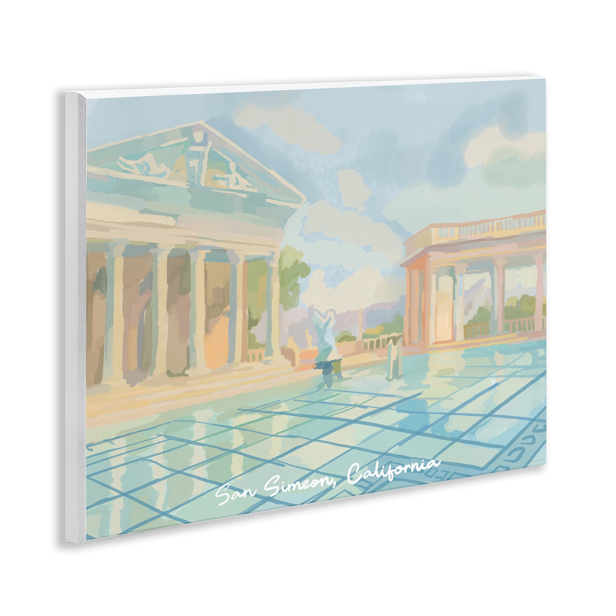 Stupell Industries San Simeon California Wall Plaque Art, design by Amelia Noyes