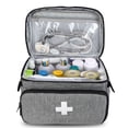 thumbnail image 1 of Bolsa de almacenamiento de medicamentos pequeña, organizador de primeros auxilios familiar, kit médico, bolsa médica (sin incluir medicamentos), 1 unidad JM, 1 of 5