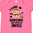 thumbnail image 4 of Inktastic Monkey I Love Hanging out with My Uncle Boys or Girls Baby Bodysuit, 4 of 5