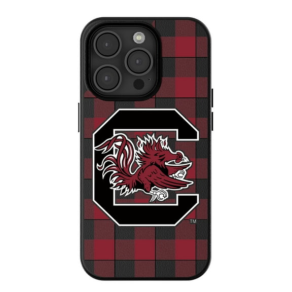 Keyscaper South Carolina Gamecocks Plaid Magnetic Bump iPhone Case