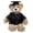 Black, variant on Beige Graduation Teddy Bear Plush Stuffed Animal, 12 Inches, Personalized Gown Text or School Logo, Soft Gift for Kids & Graduates