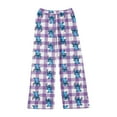 thumbnail image 1 of Pantalon de Pyjama Violet Clair pour Femmes, Bas de Pyjama Long Doux Décontracté TG, 1 of 5