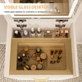 thumbnail image 3 of 3 Drawers Makeup Vanity, Flip-top Jewelry Organizer | Bedroom Decor, Ample Storage, 3 of 5