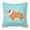 Blue, variant on Carolines Treasures BB3616PW1818 Collie Checkerboard Pink Fabric Decorative Pillow